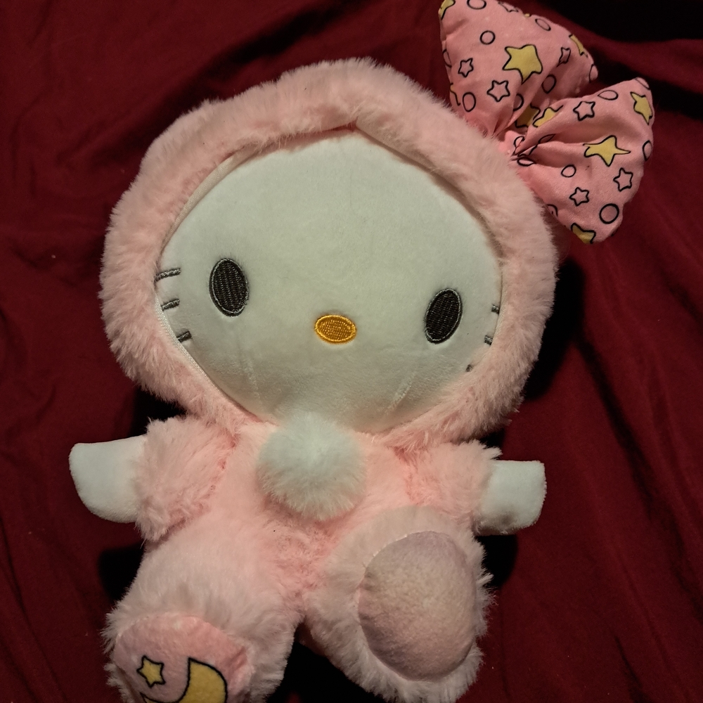 Hello Kitty Pink Plush with Star Bow